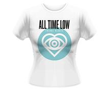 Plastic Head Damen, T-Shirt, All Time Low Future Hearts GTS, GR. 34 (Herstellergröße:Small), Weiß (White)