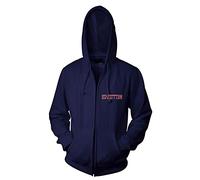 Plastichead Led Zeppelin Kapuzenpullover Band Photo Vintage Print Nue offiziell Herren Blau S