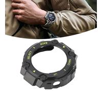Plastikschutzabdeckung für Amazfit TRex Uhr - Kantenpolster, schützende Hülle, Rahmen (Schwarze Hülle mit gelben Schriftzug)