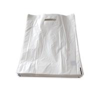 Plastiktasche mit Griff, WEISS, 38 x 45 cm, Packung 50 Stk.