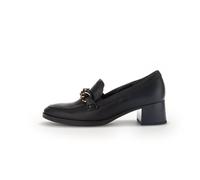 Plateau Pumps schwarz(uni+dgold) - Gr. - 40 EU | 6.5 UK