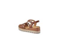 Keilsandalette GABOR COMFORT "Gabor Comfort Sandalen Glattleder", Damen, Gr. 40, camel, Glattleder, Schuhe (76233259-40) camel