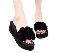 Plateau Sandalen Damen, Peep Toe Flach-Riemchensandalen Flipflop Elegant Strandschuhe Flache Flip Flops Strand Sandale Keilsandalen Sandalen Damen Badeschuhe- Badeschlappen- Duschschuhe- Slippers