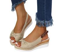 Plateau Sandalen Damen Schwarz Sommer Offene Schuhe Fischmaul Gefrostete Sommerschuhe Keilabsatz Sommerschuhe Peeptoe Elegante Slipper Frauen Sandaletten Bequeme Kork Fußbett Meer Pool Strand Outdoor