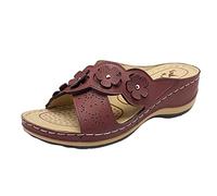 Plateau Sandalen Damen Sommerschuhe Frauen Sandaletten Strand Strandschuhe Slide Damen große Keilabsatz Sandalen Damen Elegant