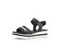 Plateau Sandalen schwarz/a silber