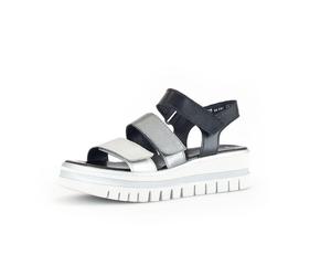 Plateau Sandalen silber/stone/schw. - Gr. - 41 EU | 7.5 UK