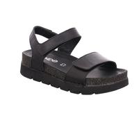 Plateausandale ROHDE "LATINA", Damen, Gr. 40, schwarz, Leder, unifarben, Schuhe, Sommerschuh, Urlaubsschuh mit markanter Plateausohle (43896909-40) schwarz