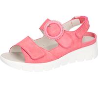 Plateausandale WALDLÄUFER "K-ADEA", Damen, Gr. 7 (40,5), rosa, Veloursleder, unifarben, Schuhe, in Extraweite K für den starken Fuß (57761831-7) rosa