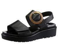 Plateausandaletten ARA "BILBAO", Damen, Gr. 41, schwarz, Nappaleder, Schuhe, Sommerschuh, Sandale, Plateauabsatzmit herausnehmbarem Fußbett (61878869-41) schwarz