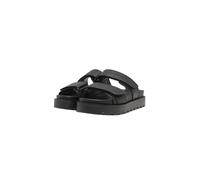 Plateausandaletten BUFFALO "Buffalo RAYA VELCRO - VEGAN NAPPA", Damen, Gr. 40, schwarz, Polyurethan, unifarben, Schuhe (23270259-40) schwarz