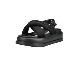 Plateausandaletten BUFFALO "Buffalo Sandalen Textil", Damen, Gr. 41, schwarz, Textil, Schuhe (28528333-41) schwarz