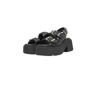 Plateausandaletten BUFFALO "Buffalo VICIOUS ATHENA BUCKLE", Damen, Gr. 39, schwarz, Polyurethan, unifarben, Schuhe (86672231-39) schwarz