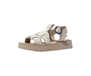 Plateausandaletten FLY LONDON "Fly London Sandalen Leder", Damen, Gr. 39, natural, Leder, Schuhe (11245740-39) natural