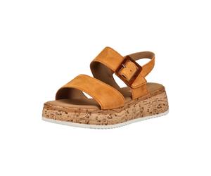 Plateausandaletten GABOR COMFORT "Gabor Comfort Sandalen Leder", Damen, Gr. 40, orange (braun), Leder, Schuhe (75971626-40) braun