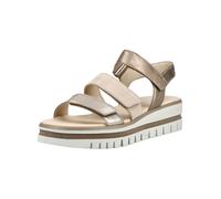 Plateausandaletten GABOR "Gabor Sandalen Glattleder", Damen, Gr. 39, gold, Glattleder, Schuhe (59417405-39) gold