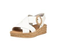 Plateausandaletten GABOR "Gabor Sandalen Glattleder", Damen, Gr. 42,5, weiß, Glattleder, Schuhe (88036751-42,5) weiß