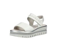 Plateausandaletten GABOR "Gabor Sandalen Glattleder", Damen, Gr. 42, weiß, Glattleder, Schuhe (96112260-42) weiß