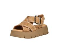 Plateausandaletten GABOR "Gabor Sandalen Leder", Damen, Gr. 37,5, braun, Leder, Schuhe (35473624-37,5) braun