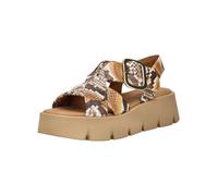 Plateausandaletten GABOR "Gabor Sandalen Leder", Damen, Gr. 37,5, gelb, braun, Leder, Schuhe (46532350-37,5) gelb, braun