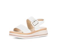 Plateausandaletten GABOR "Plateau Sandale", Damen, Gr. 36, weiß, Schuhe (95210262-36) weiß