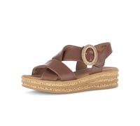 Gabor Damen Plateau-Sandale Nappa 84.556.24 Cognac Best Fitting Größe 37.5