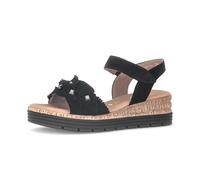 Plateausandaletten GABOR "Plateau Sandale", Damen, Gr. 37,5, schwarz, Schuhe (72739407-37,5) schwarz