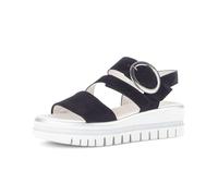 Plateausandaletten GABOR "Plateau Sandale", Damen, Gr. 37,5, blau, Schuhe (64927134-37,5) blau