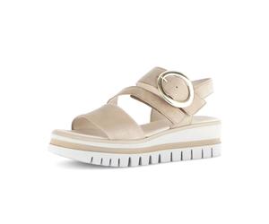 Plateausandaletten GABOR "Plateau Sandale", Damen, Gr. 37, beige, Schuhe (42291553-37) beige