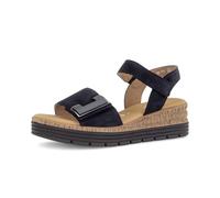 Plateausandaletten GABOR "Plateau Sandale", Damen, Gr. 37, blau, Schuhe (41984242-37) blau