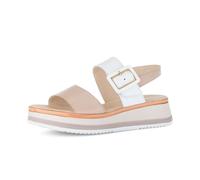 Gabor Plateau Sandale beige weiß 82.744.58 - Größe 37
