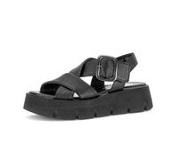 Plateausandaletten GABOR "Plateau Sandale", Damen, Gr. 37, schwarz, Schuhe (16815168-37) schwarz