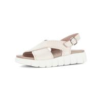 Plateausandaletten GABOR "Plateau Sandale", Damen, Gr. 38,5, beige (creme), Schuhe (51718521-38,5) creme
