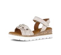 Plateausandaletten GABOR "Plateau Sandale", Damen, Gr. 38,5, beige, Schuhe (48956038-38,5) beige