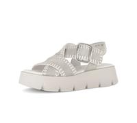 Plateausandaletten GABOR "Plateau Sandale", Damen, Gr. 38,5, beige, Schuhe (74197260-38,5) beige