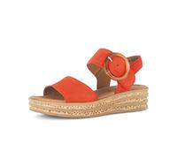 Plateausandaletten GABOR "Plateau Sandale", Damen, Gr. 38,5, orange (rot), Schuhe (48814759-38,5) rot
