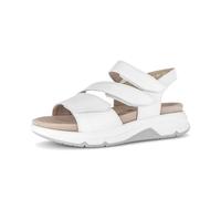 Plateausandaletten GABOR "Plateau Sandale", Damen, Gr. 38,5, weiß, Schuhe (93974706-38,5) weiß