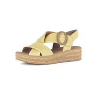 Plateausandaletten GABOR "Plateau Sandale", Damen, Gr. 38, gelb, Schuhe (74437937-38) gelb