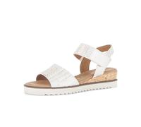 Plateausandaletten GABOR "Plateau Sandale", Damen, Gr. 38, silber, Schuhe (55353400-38) silber