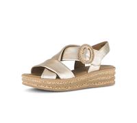Gabor Damen Plateausandalen, Frauen Sandalen,Best Fitting,Champagner (62),39 EU / 6 UK