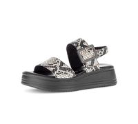 Gabor Damen Riemchensandalen, Frauen Sandalen,Lack,braun,klassisch,Komfort-Mehrweite,modisch,orthopaedisch,pink,Natur/schwarz(LDS),39 EU / 6 UK