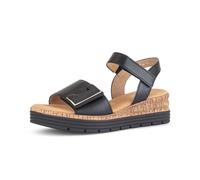 Plateausandaletten GABOR "Plateau Sandale", Damen, Gr. 39, schwarz, Schuhe (86907202-39) schwarz