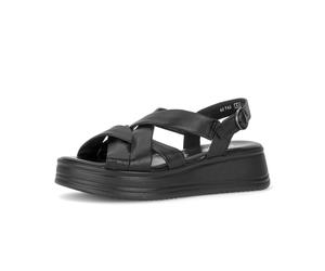 Plateausandaletten GABOR "Plateau Sandale", Damen, Gr. 39, schwarz, Schuhe (97307635-39) schwarz