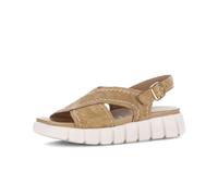 Plateausandaletten GABOR "Plateau Sandale", Damen, Gr. 40,5, beige (braun), Schuhe (33473129-40,5) braun