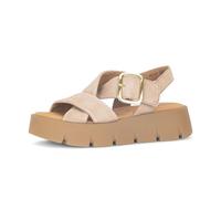 Plateausandaletten GABOR "Plateau Sandale", Damen, Gr. 40,5, beige, Schuhe (35066439-40,5) beige