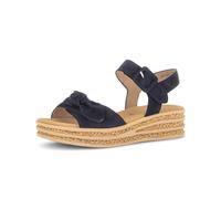 Plateausandaletten GABOR "Plateau Sandale", Damen, Gr. 40,5, blau, Schuhe (43128523-40,5) blau