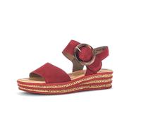 Gabor Damen Sandaletten, Frauen Sandalen,Best Fitting,Sommersandalen,bequem,flach,Sommerschuhe,Freizeitschuhe,Rubin (So.Rubin),40.5 EU / 7 UK