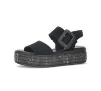 Plateausandaletten GABOR "Plateau Sandale", Damen, Gr. 40,5, schwarz, Schuhe (53543218-40,5) schwarz
