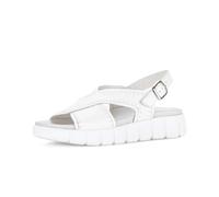 Plateausandaletten GABOR "Plateau Sandale", Damen, Gr. 40,5, weiß, Schuhe (88848400-40,5) weiß