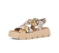 Plateausandaletten GABOR "Plateau Sandale", Damen, Gr. 40, beige (multicolour), Schuhe (74746165-40) multicolour